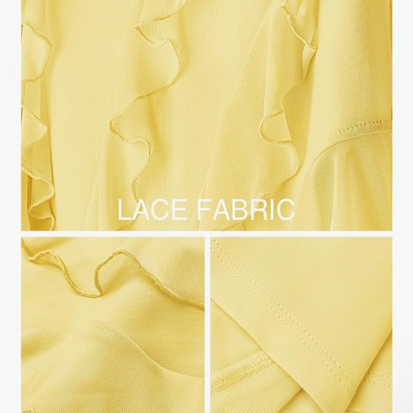 Elegant Yellow Strapless Dress NWT - Picture 5 of 5